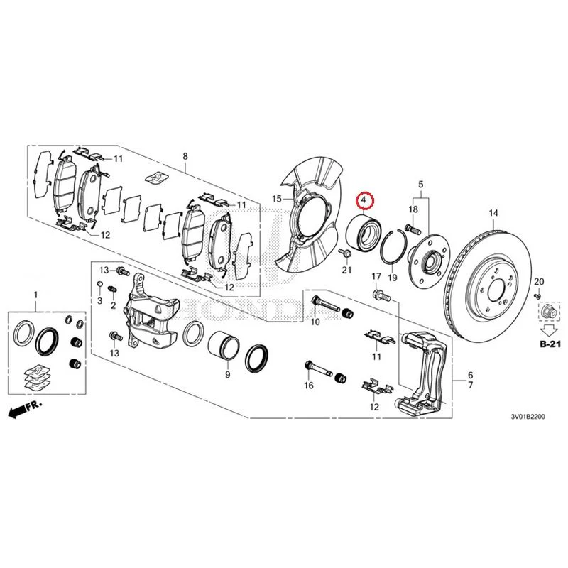 [NEW] JDM HONDA ZR-V RZ3 2023 Front Brake GENUINE OEM - Image 5