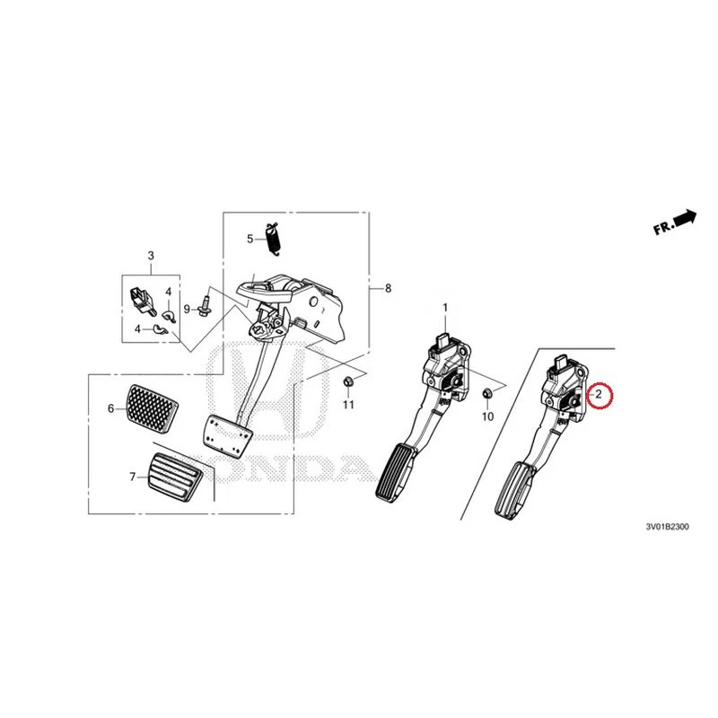 [NEW] JDM HONDA ZR-V RZ3 2023 Pedals GENUINE OEM - Image 2