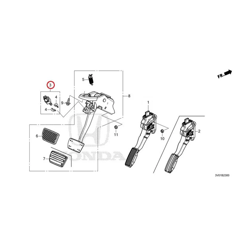 [NEW] JDM HONDA ZR-V RZ3 2023 Pedals GENUINE OEM - Image 3