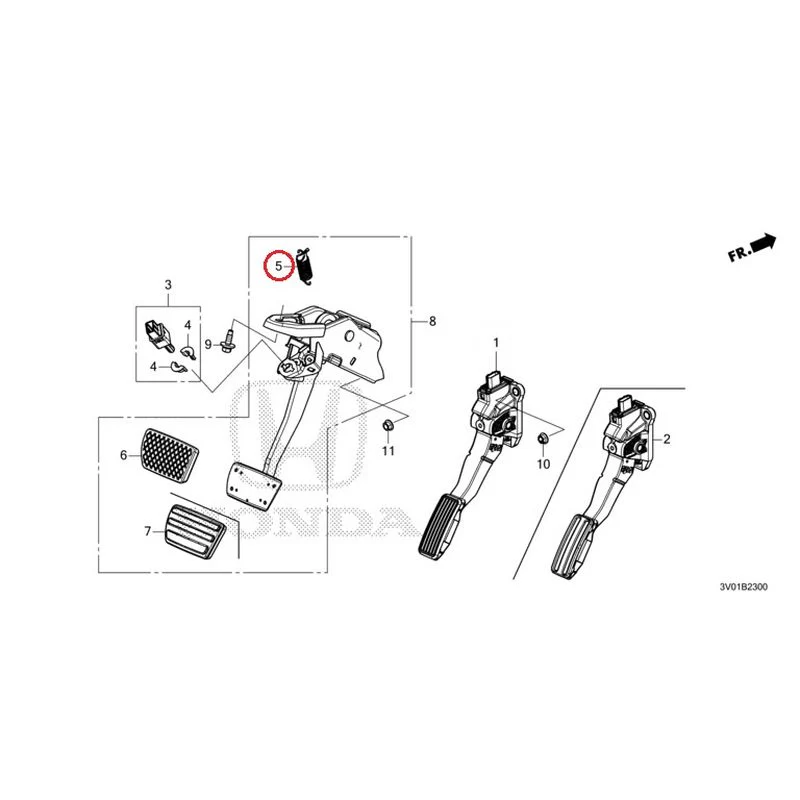 [NEW] JDM HONDA ZR-V RZ3 2023 Pedals GENUINE OEM - Image 5