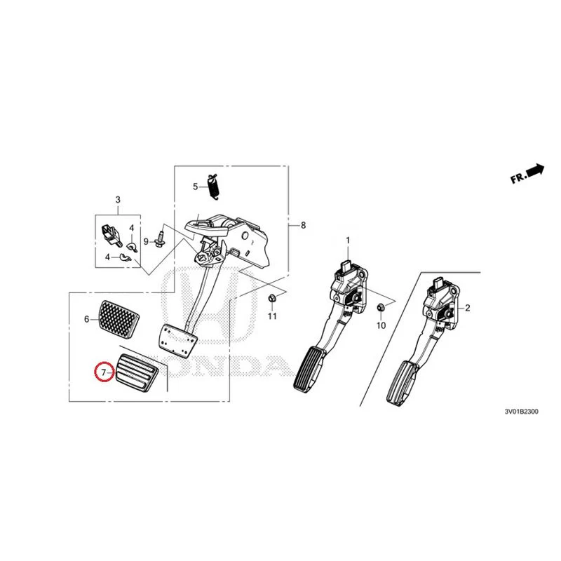 [NEW] JDM HONDA ZR-V RZ3 2023 Pedals GENUINE OEM - Image 6