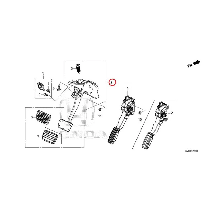 [NEW] JDM HONDA ZR-V RZ3 2023 Pedals GENUINE OEM - Image 7