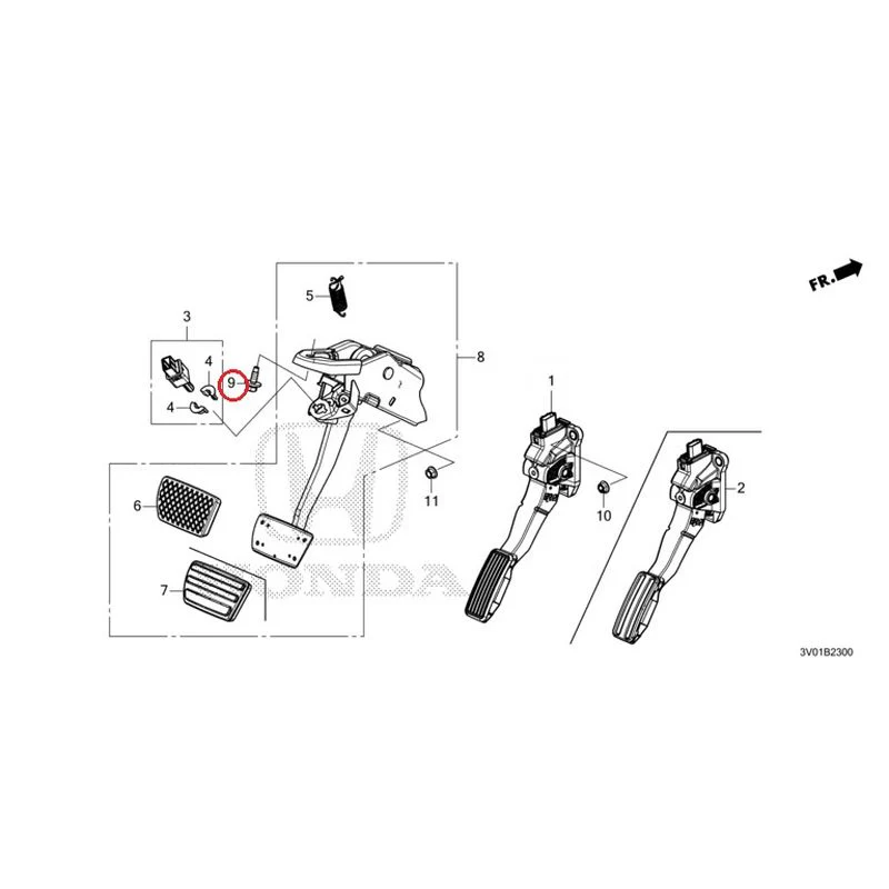 [NEW] JDM HONDA ZR-V RZ3 2023 Pedals GENUINE OEM - Image 8