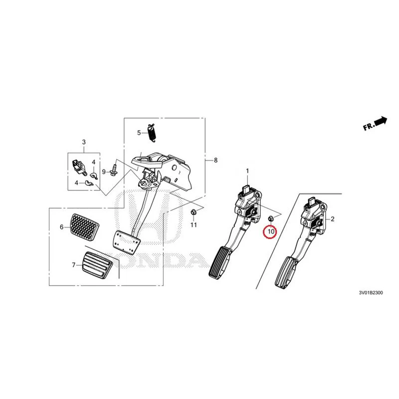 [NEW] JDM HONDA ZR-V RZ3 2023 Pedals GENUINE OEM - Image 9