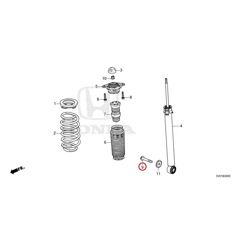 [NEW] JDM HONDA ZR-V RZ3 2023 Rear Damper GENUINE OEM - Image 10