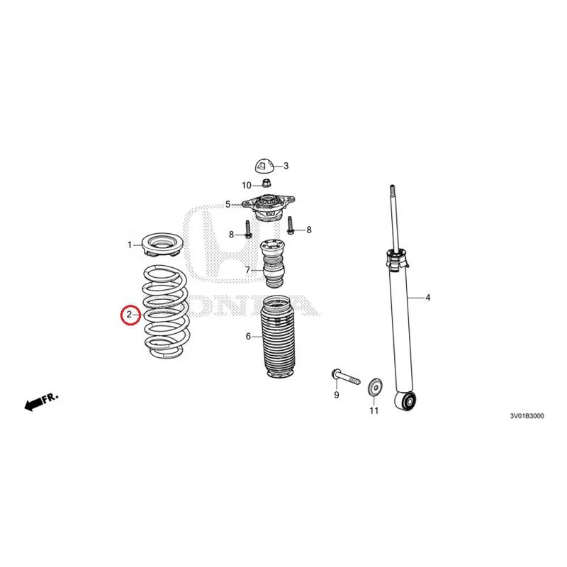 [NEW] JDM HONDA ZR-V RZ3 2023 Rear Damper GENUINE OEM - Image 3