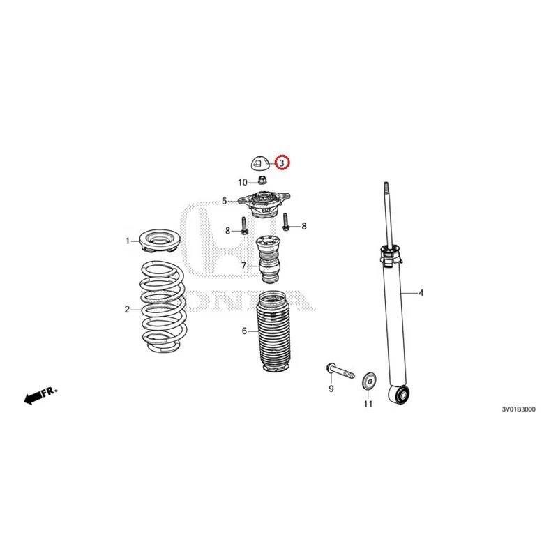 [NEW] JDM HONDA ZR-V RZ3 2023 Rear Damper GENUINE OEM - Image 4