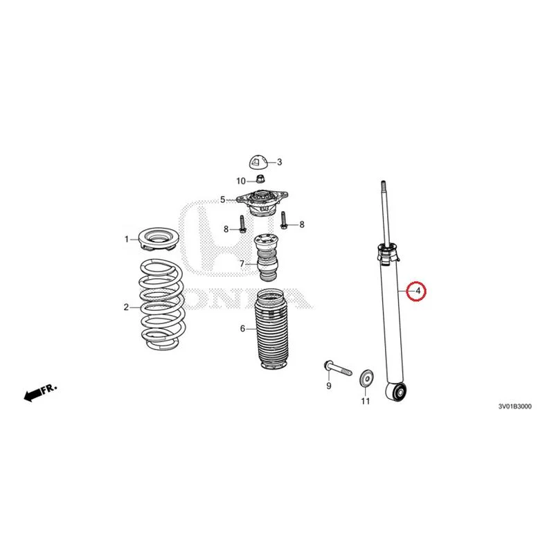 [NEW] JDM HONDA ZR-V RZ3 2023 Rear Damper GENUINE OEM - Image 5