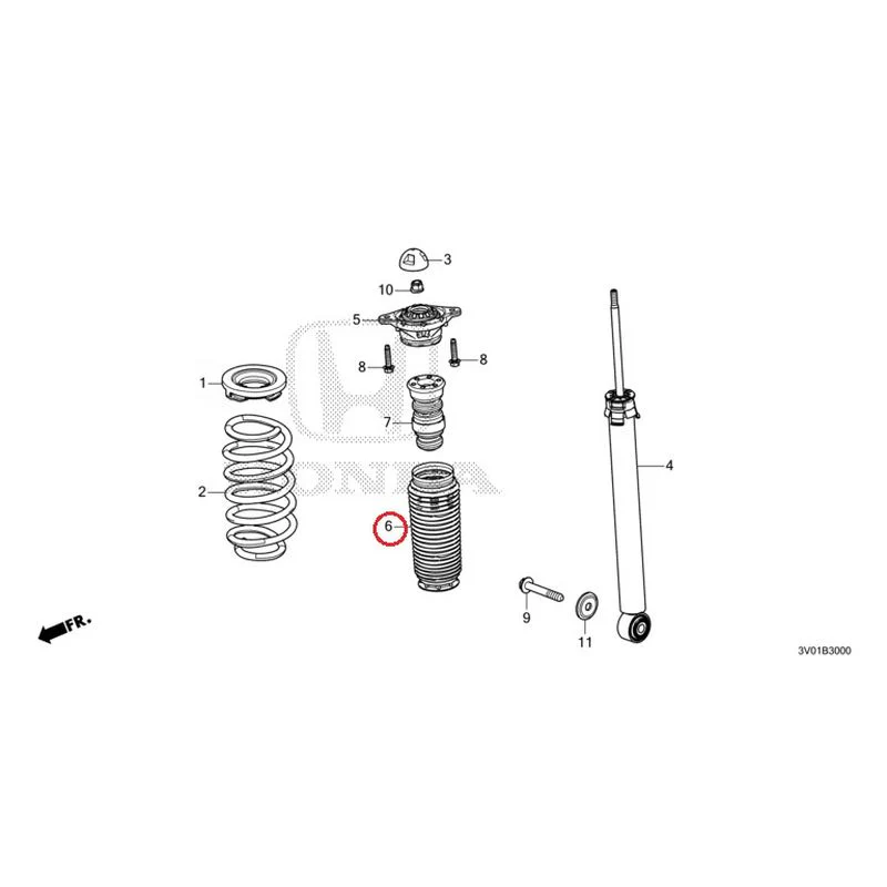 [NEW] JDM HONDA ZR-V RZ3 2023 Rear Damper GENUINE OEM - Image 7