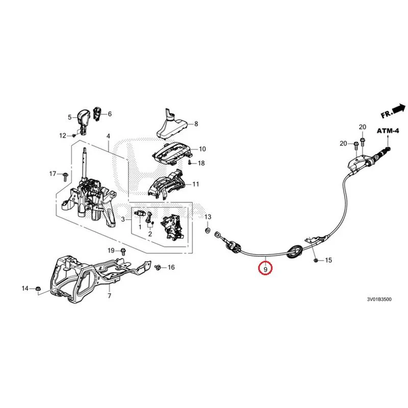 [NEW] JDM HONDA ZR-V RZ3 2023 Select Lever GENUINE OEM - Image 10