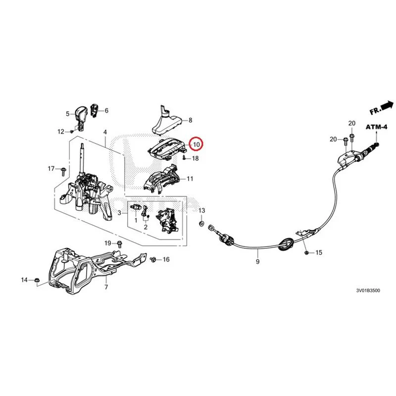 [NEW] JDM HONDA ZR-V RZ3 2023 Select Lever GENUINE OEM - Image 11