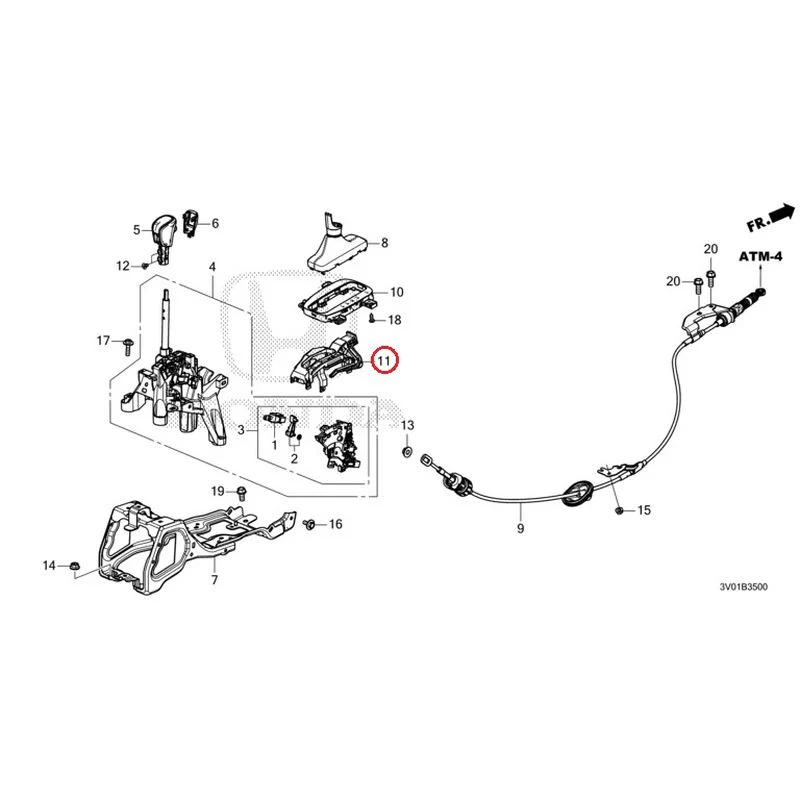 [NEW] JDM HONDA ZR-V RZ3 2023 Select Lever GENUINE OEM - Image 12