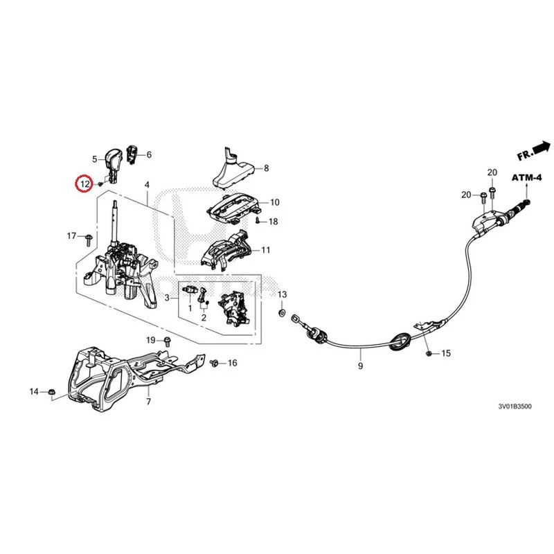 [NEW] JDM HONDA ZR-V RZ3 2023 Select Lever GENUINE OEM - Image 13