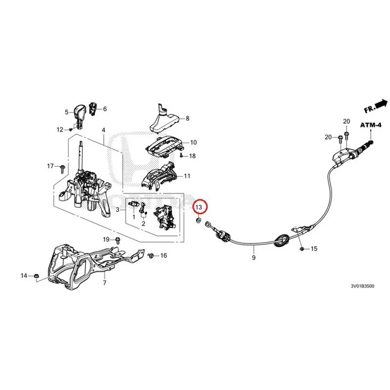 [NEW] JDM HONDA ZR-V RZ3 2023 Select Lever GENUINE OEM - Image 14
