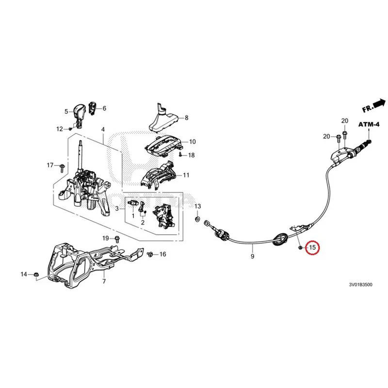 [NEW] JDM HONDA ZR-V RZ3 2023 Select Lever GENUINE OEM - Image 16