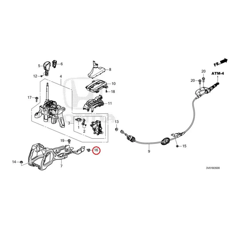 [NEW] JDM HONDA ZR-V RZ3 2023 Select Lever GENUINE OEM - Image 17