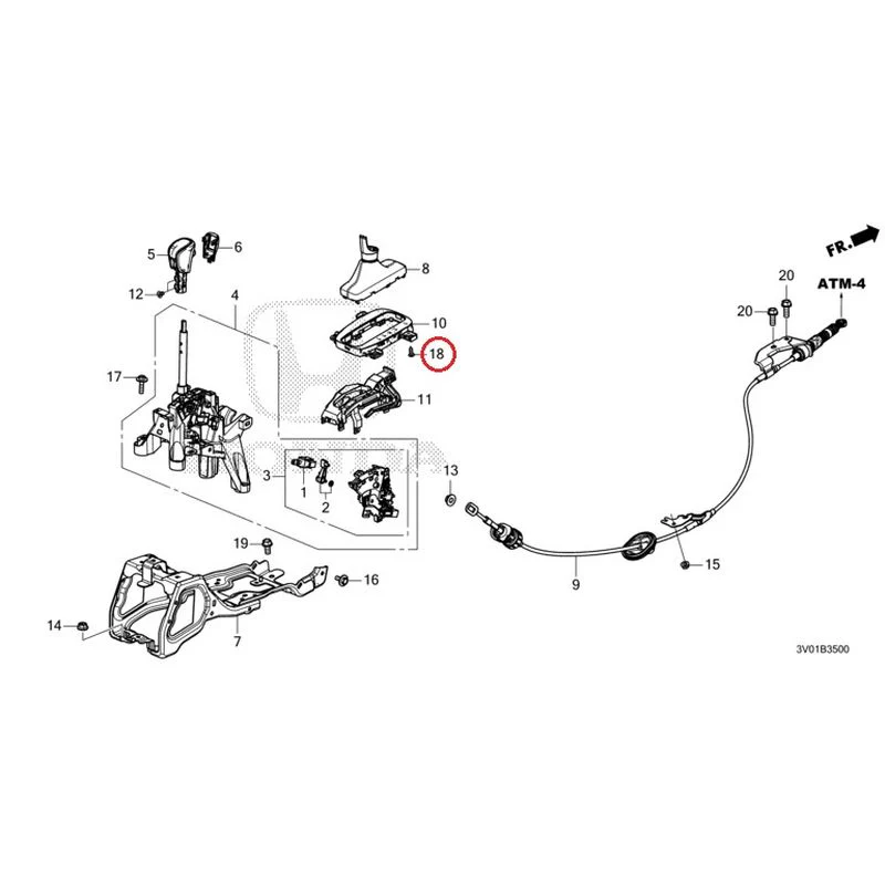 [NEW] JDM HONDA ZR-V RZ3 2023 Select Lever GENUINE OEM - Image 19