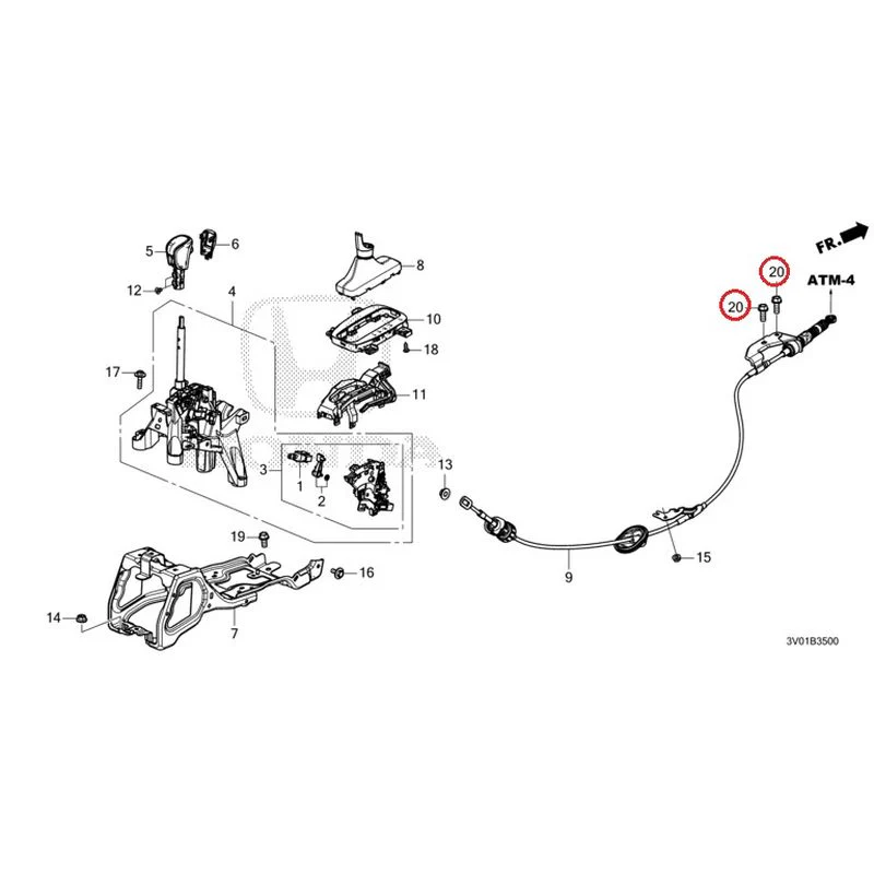 [NEW] JDM HONDA ZR-V RZ3 2023 Select Lever GENUINE OEM - Image 21