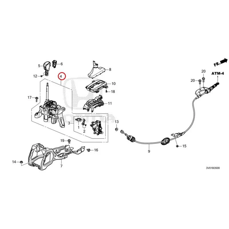 [NEW] JDM HONDA ZR-V RZ3 2023 Select Lever GENUINE OEM - Image 5