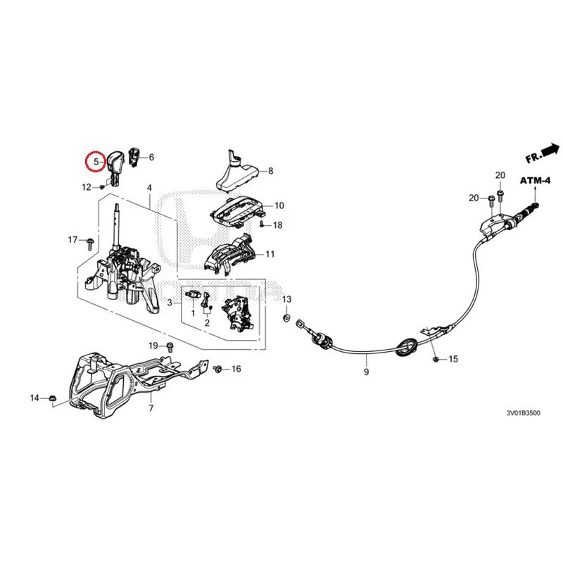 [NEW] JDM HONDA ZR-V RZ3 2023 Select Lever GENUINE OEM - Image 6