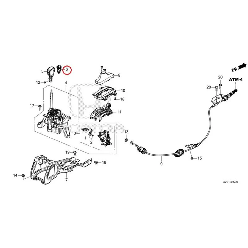 [NEW] JDM HONDA ZR-V RZ3 2023 Select Lever GENUINE OEM - Image 7