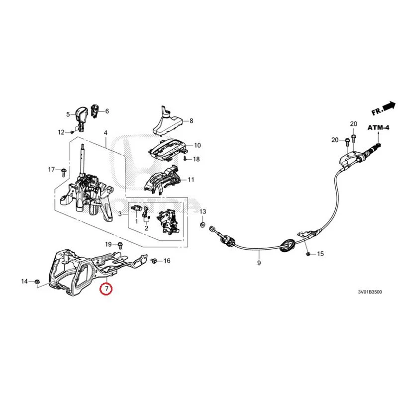[NEW] JDM HONDA ZR-V RZ3 2023 Select Lever GENUINE OEM - Image 8