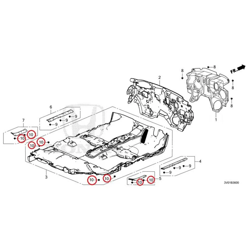 [NEW] JDM HONDA ZR-V RZ3 2023 Floor Mat GENUINE OEM - Image 11