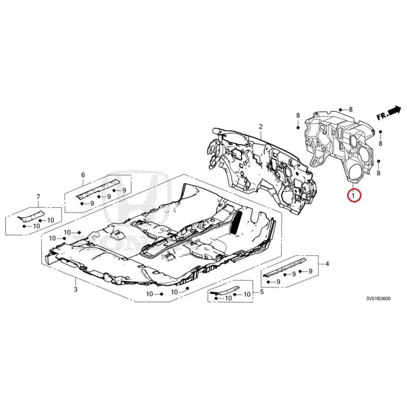 [NEW] JDM HONDA ZR-V RZ3 2023 Floor Mat GENUINE OEM - Image 2