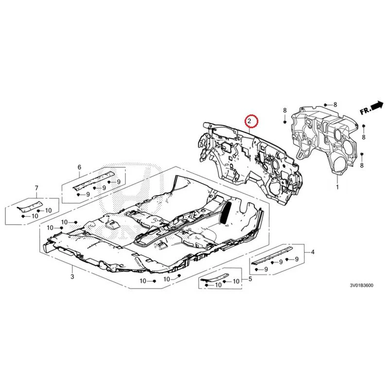 [NEW] JDM HONDA ZR-V RZ3 2023 Floor Mat GENUINE OEM - Image 3