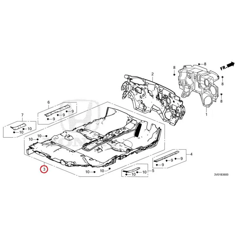 [NEW] JDM HONDA ZR-V RZ3 2023 Floor Mat GENUINE OEM - Image 4