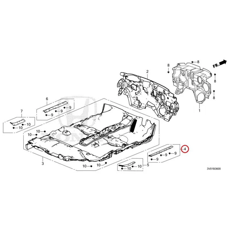 [NEW] JDM HONDA ZR-V RZ3 2023 Floor Mat GENUINE OEM - Image 5