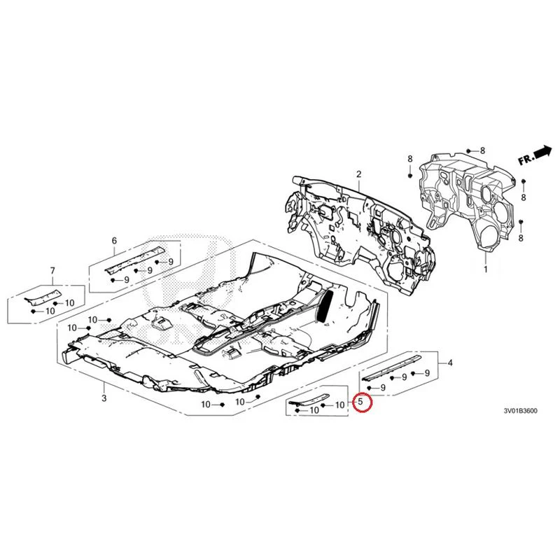 [NEW] JDM HONDA ZR-V RZ3 2023 Floor Mat GENUINE OEM - Image 6