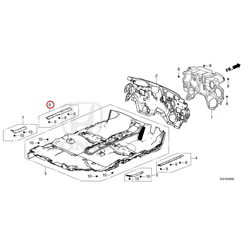 [NEW] JDM HONDA ZR-V RZ3 2023 Floor Mat GENUINE OEM - Image 7