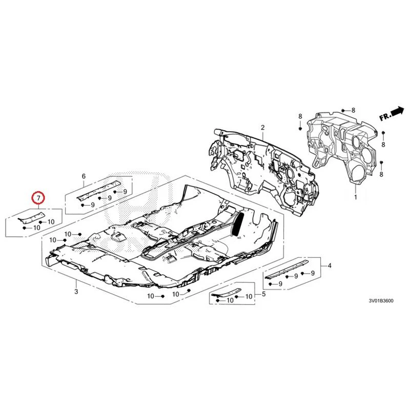 [NEW] JDM HONDA ZR-V RZ3 2023 Floor Mat GENUINE OEM - Image 8