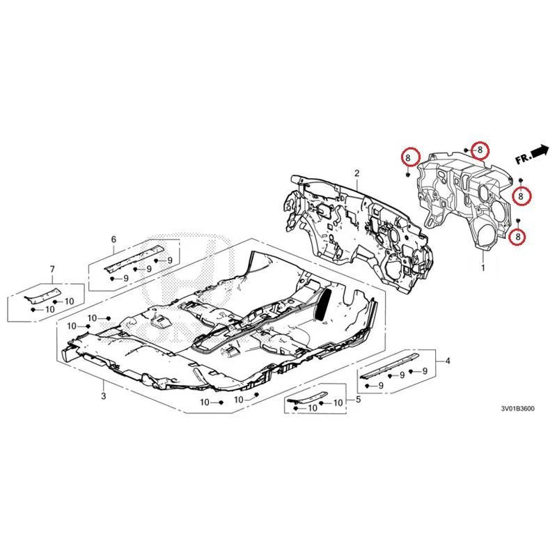 [NEW] JDM HONDA ZR-V RZ3 2023 Floor Mat GENUINE OEM - Image 9