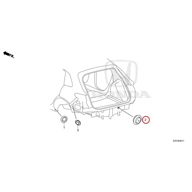 [NEW] JDM HONDA ZR-V RZ3 2023 Grommets (Rear) GENUINE OEM - Image 3