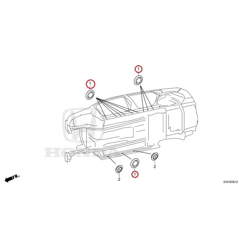 [NEW] JDM HONDA ZR-V RZ3 2023 Grommet (Lower) GENUINE OEM - Image 2