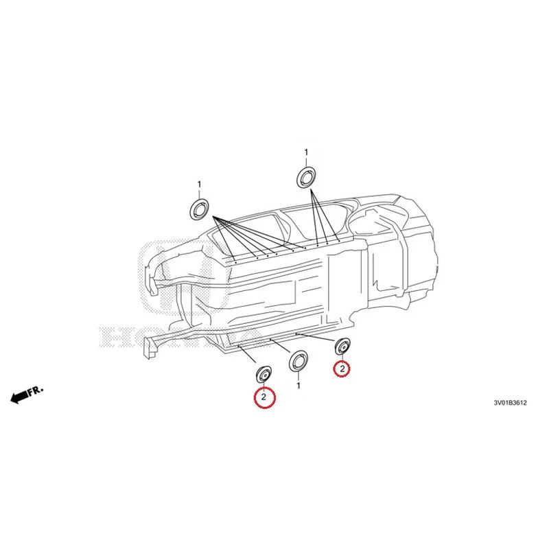 [NEW] JDM HONDA ZR-V RZ3 2023 Grommet (Lower) GENUINE OEM - Image 3