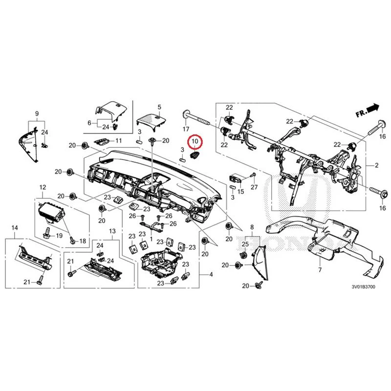 [NEW] JDM HONDA ZR-V RZ3 2023 Instrument panel GENUINE OEM - Image 10