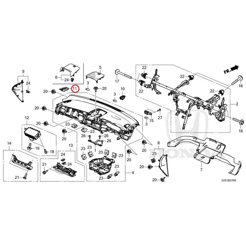 [NEW] JDM HONDA ZR-V RZ3 2023 Instrument panel GENUINE OEM - Image 11