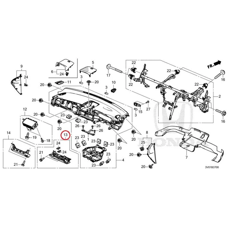 [NEW] JDM HONDA ZR-V RZ3 2023 Instrument panel GENUINE OEM - Image 13