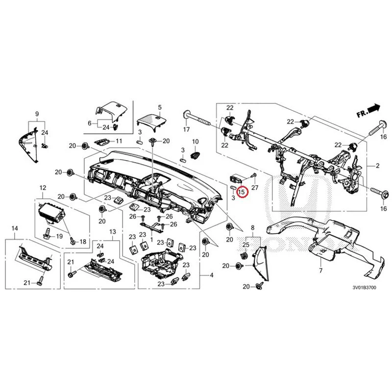 [NEW] JDM HONDA ZR-V RZ3 2023 Instrument panel GENUINE OEM - Image 15
