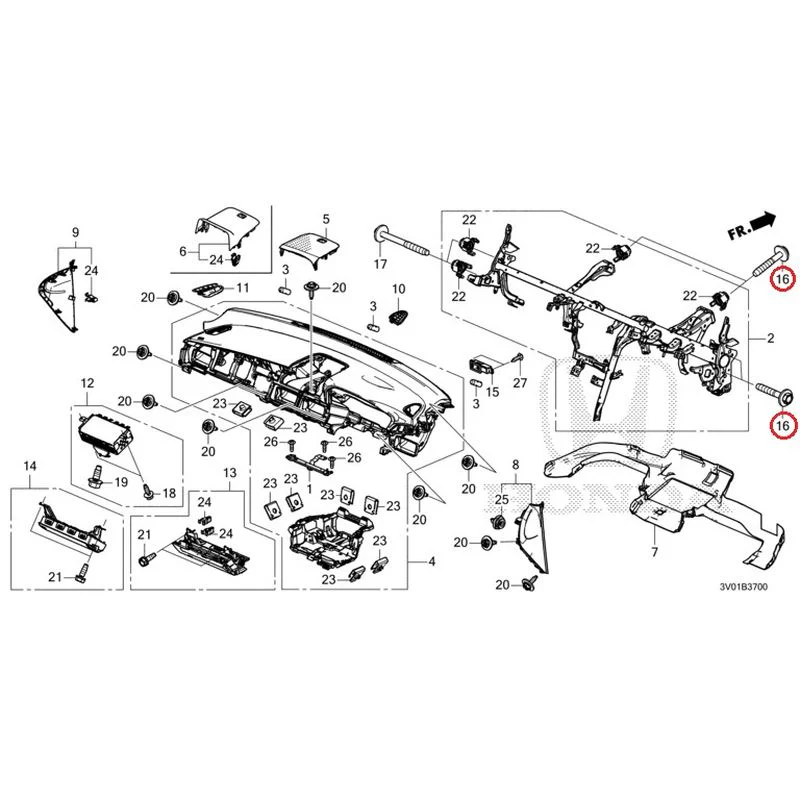 [NEW] JDM HONDA ZR-V RZ3 2023 Instrument panel GENUINE OEM - Image 16