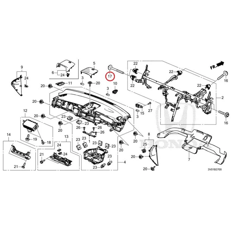 [NEW] JDM HONDA ZR-V RZ3 2023 Instrument panel GENUINE OEM - Image 17