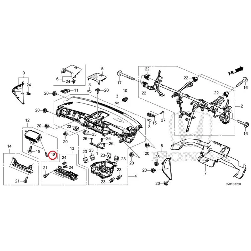 [NEW] JDM HONDA ZR-V RZ3 2023 Instrument panel GENUINE OEM - Image 18