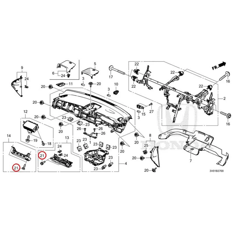 [NEW] JDM HONDA ZR-V RZ3 2023 Instrument panel GENUINE OEM - Image 21