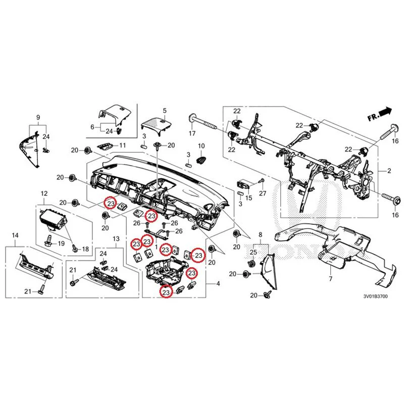 [NEW] JDM HONDA ZR-V RZ3 2023 Instrument panel GENUINE OEM - Image 23