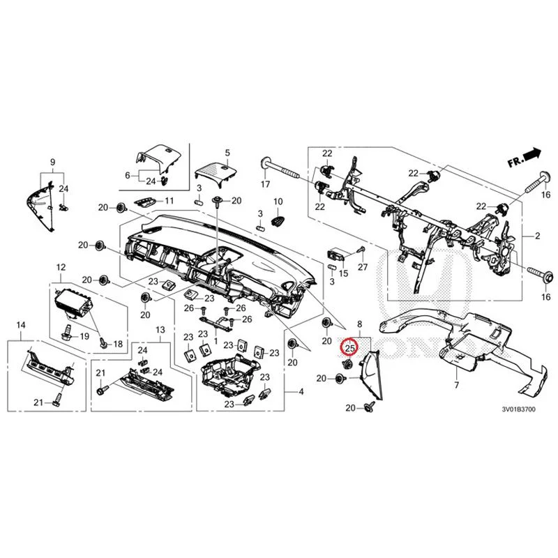 [NEW] JDM HONDA ZR-V RZ3 2023 Instrument panel GENUINE OEM - Image 25