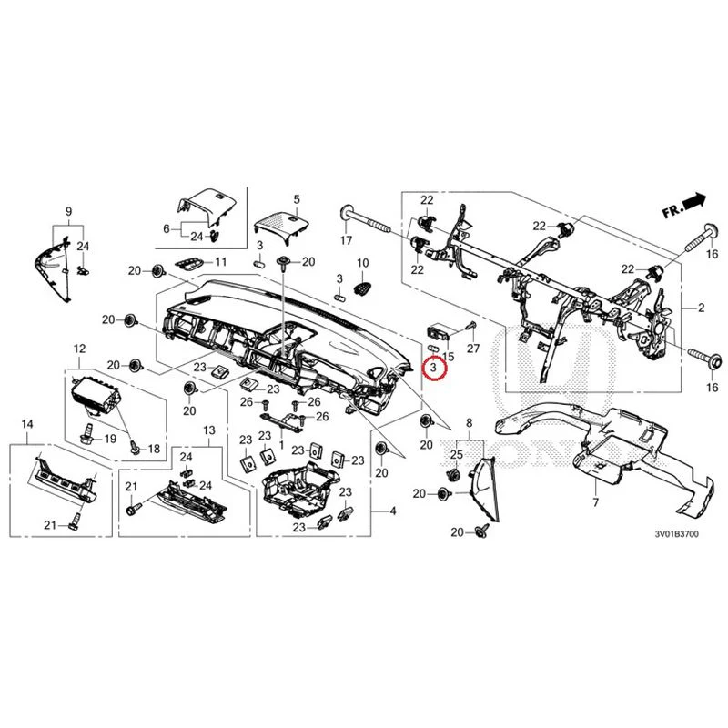 [NEW] JDM HONDA ZR-V RZ3 2023 Instrument panel GENUINE OEM - Image 4