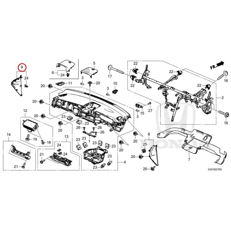 [NEW] JDM HONDA ZR-V RZ3 2023 Instrument panel GENUINE OEM - Image 9